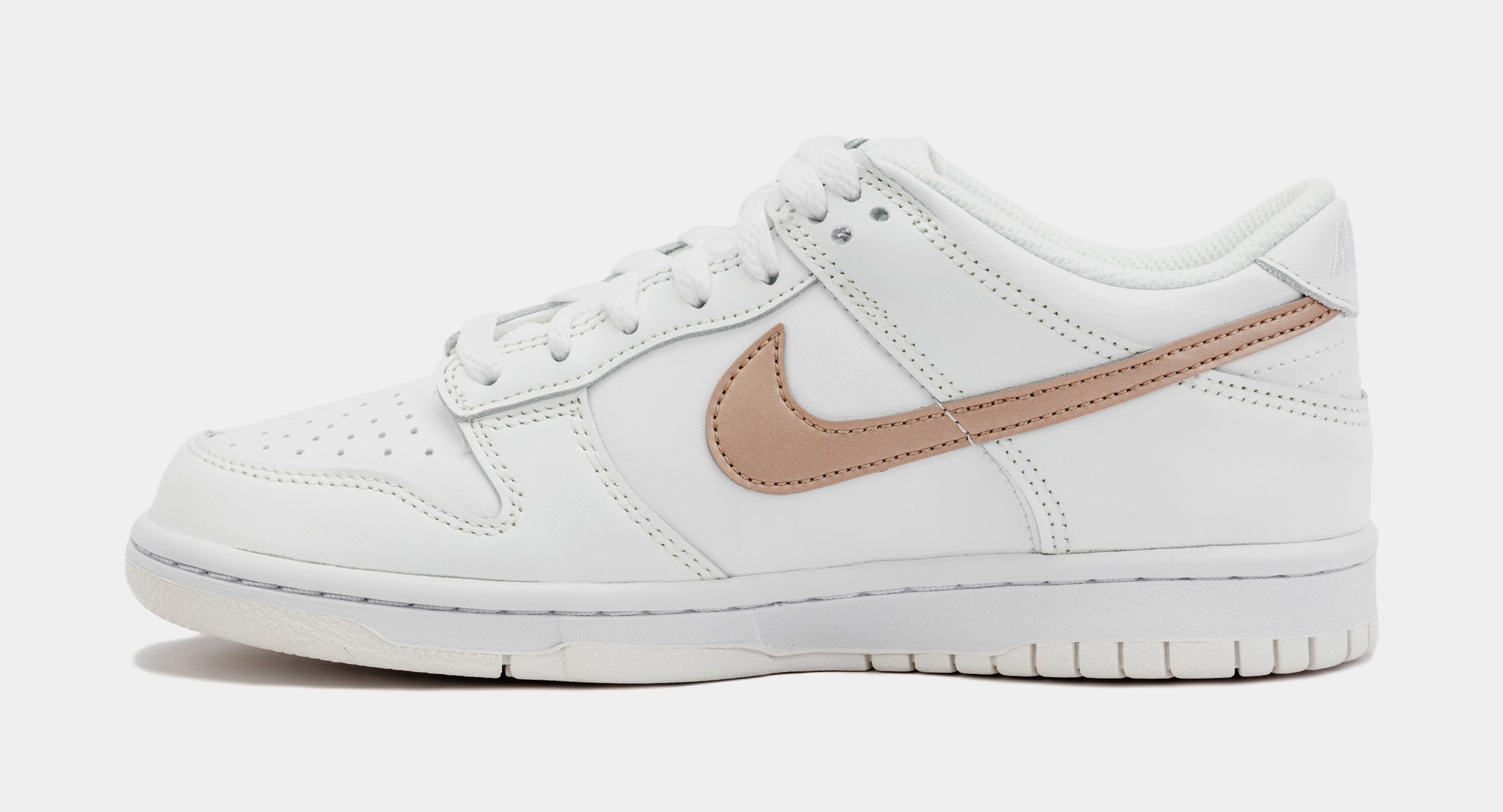 Nike Dunk Low White Metallic Red Bronze Grade School Lifestyle