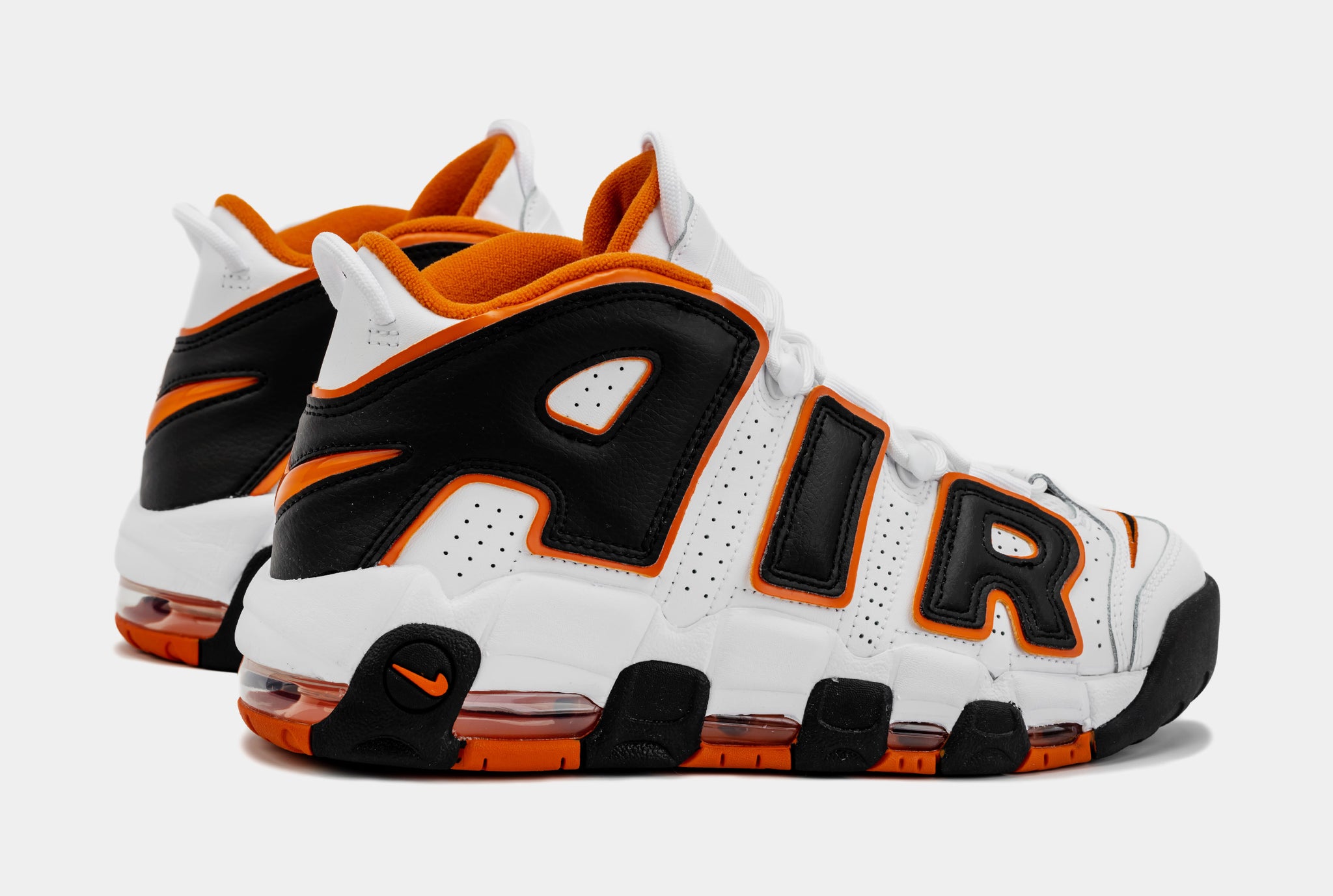 Air More Uptempo '96 Mens Basketball Shoes (White/Orange)