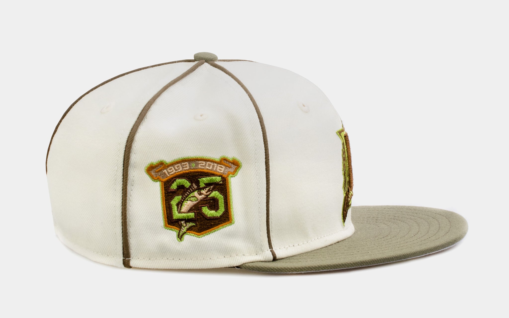 New Era Shoe Palace Exclusive Autumn Wheat Arizona Cardinals 59FIFTY Mens Fitted Hat (Beige/Green)