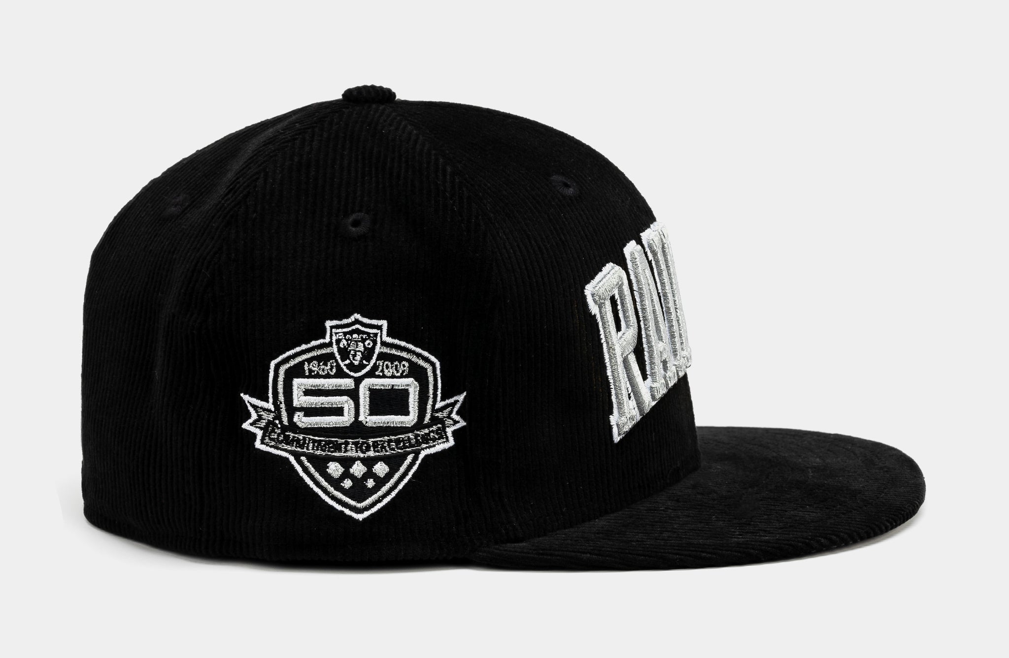 Shoe Palace Exclusive Las Vegas Raiders Everyday Corduroy 59Fifty Fitted  Mens Hat (Black/Grey)