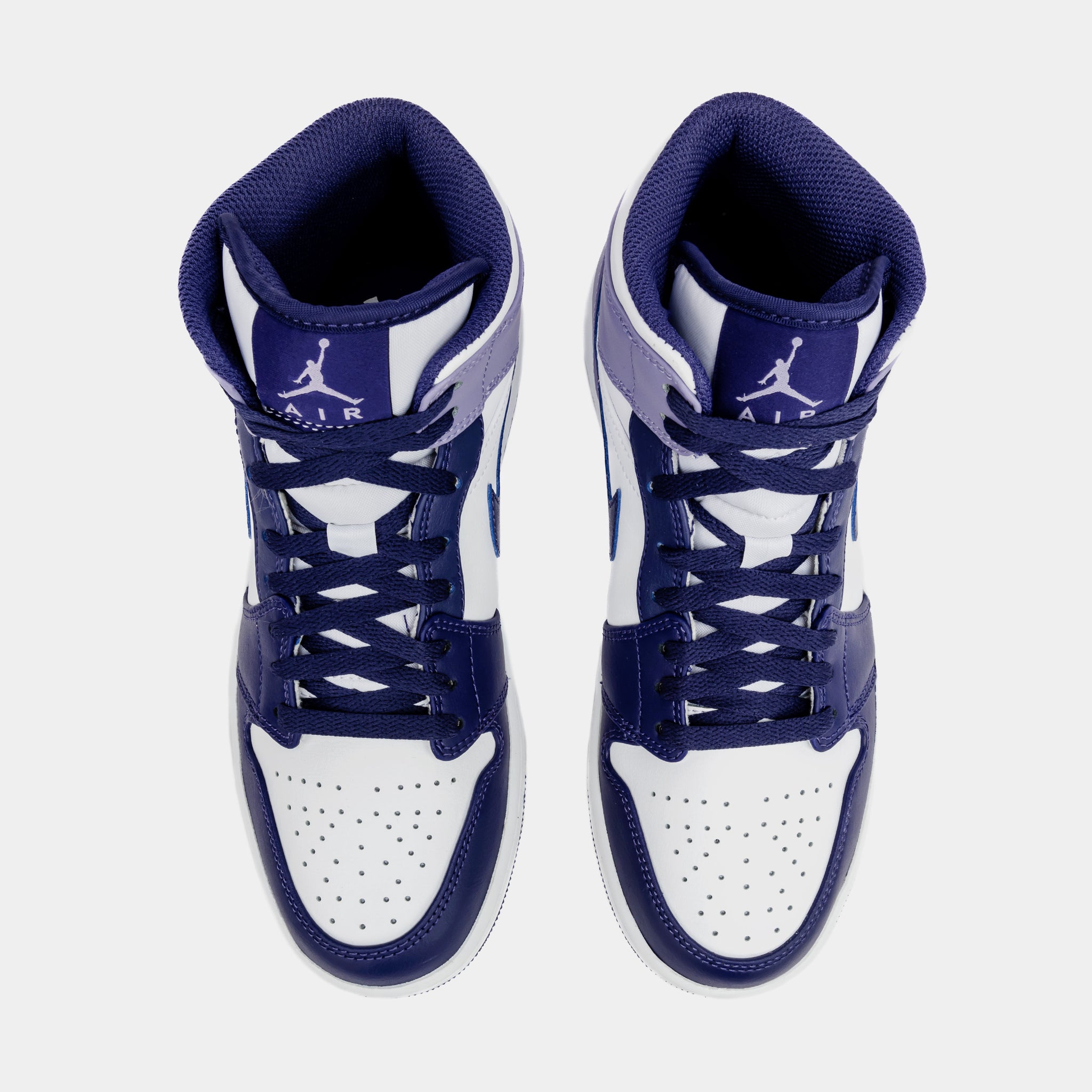Air Jordan 1 Retro Mid Sky J Purple Mens Lifestyle Shoes (Purple/White)