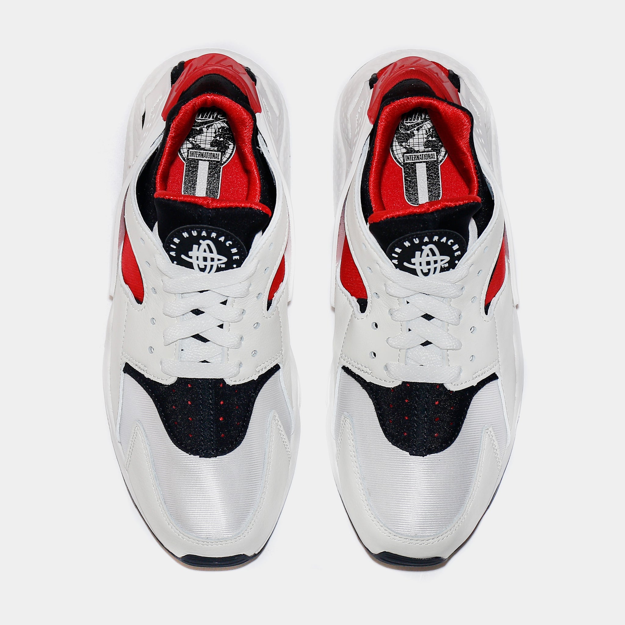 Red black deals white huaraches