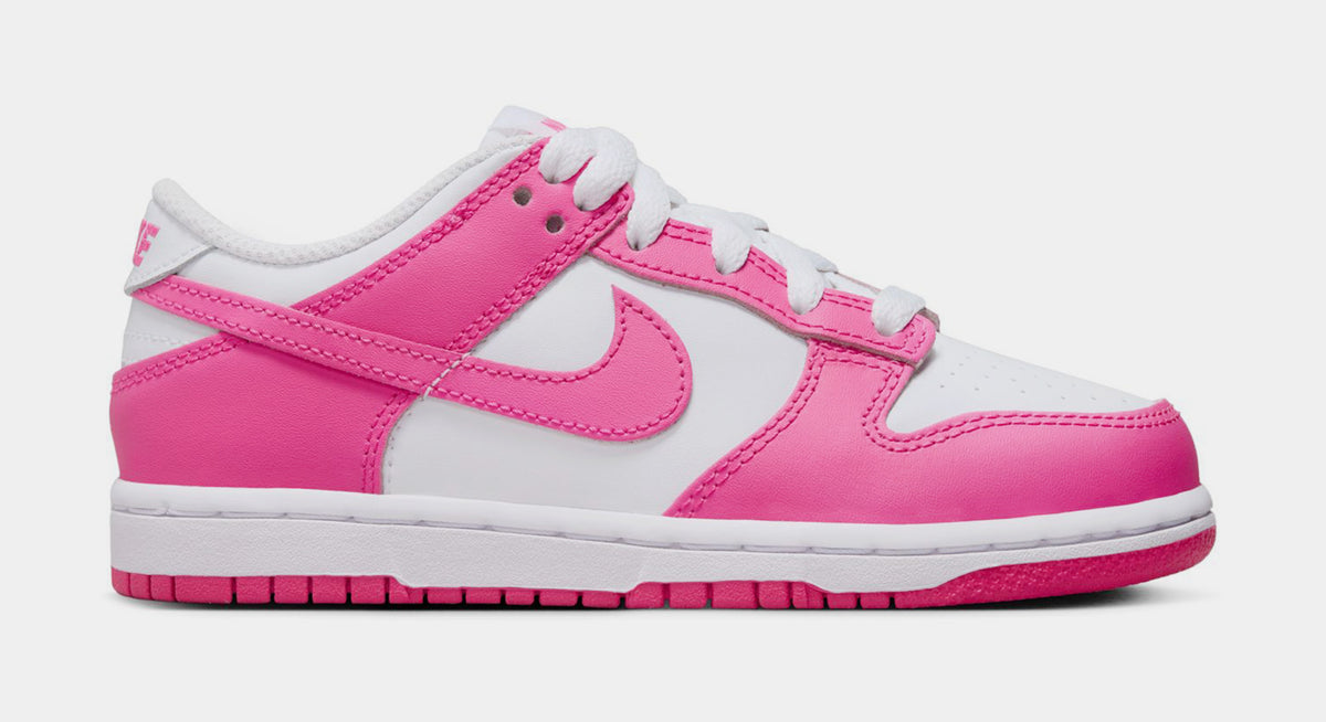 Nike Dunk Low Laser Fuchsia Preschool Lifestyle Shoes White Laser ...