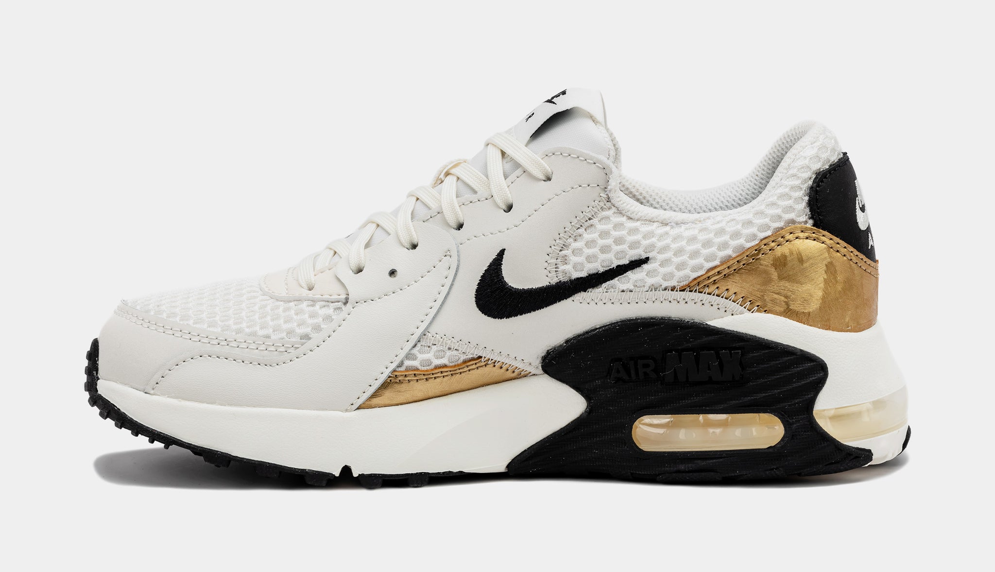 White and gold outlet nike shoes mens