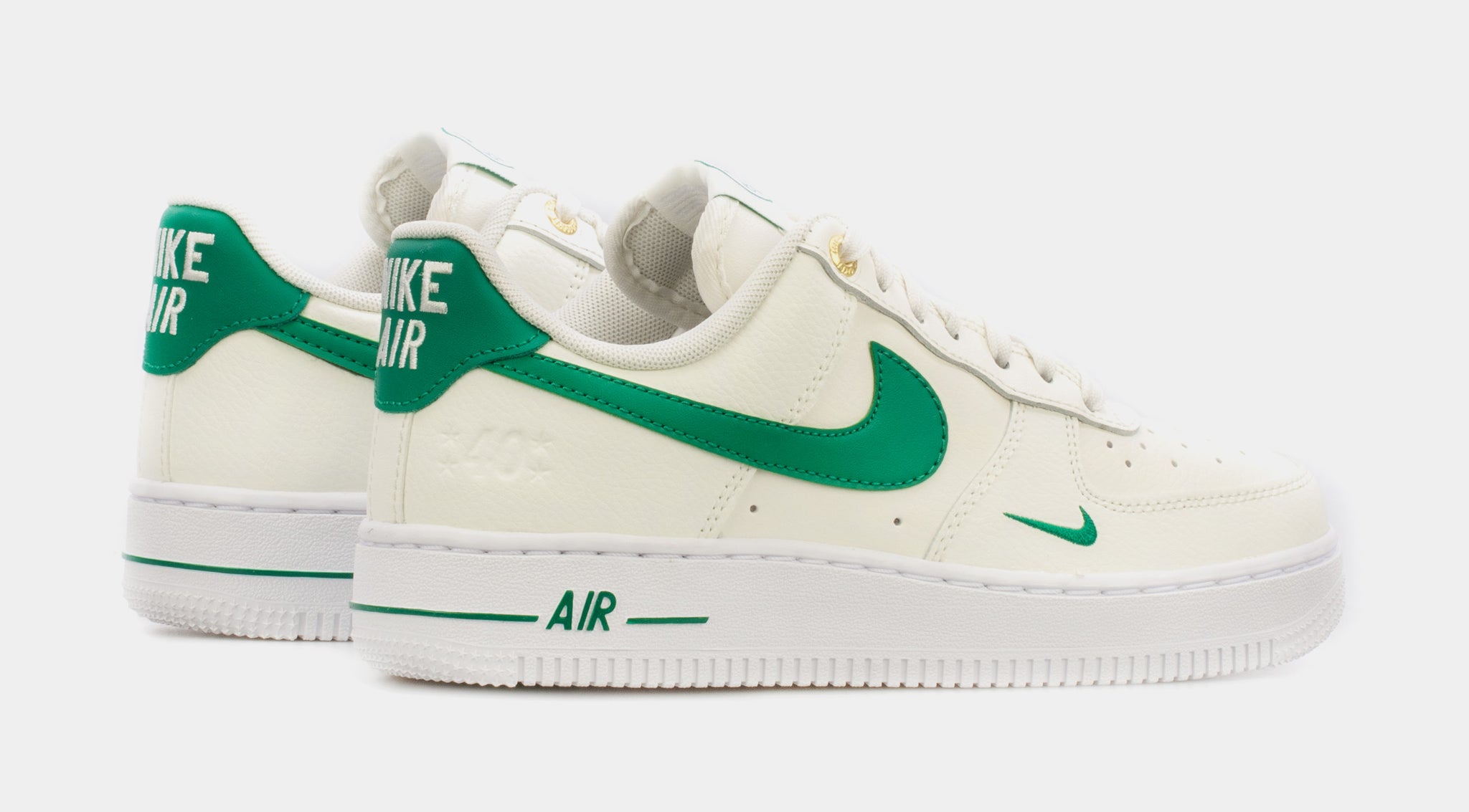 Air force 1 leather trainers Nike Green size 38 EU in Leather - 31559549