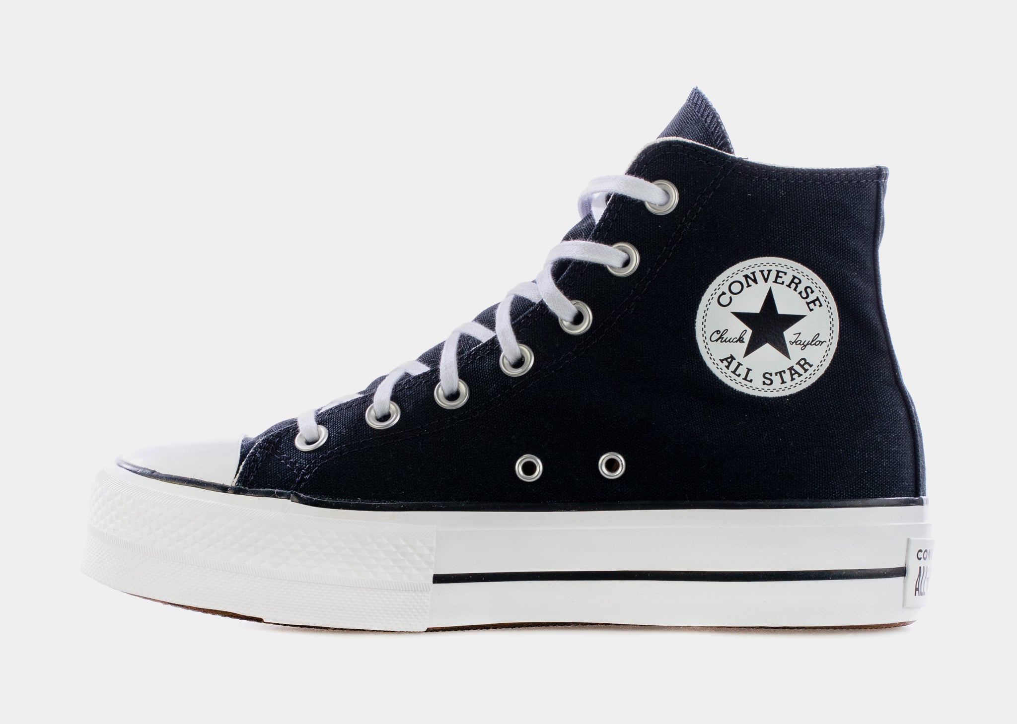 Converse Chuck Taylor All Star Lift High Top Platform Sneaker in Black White White at Nordstrom Size 6