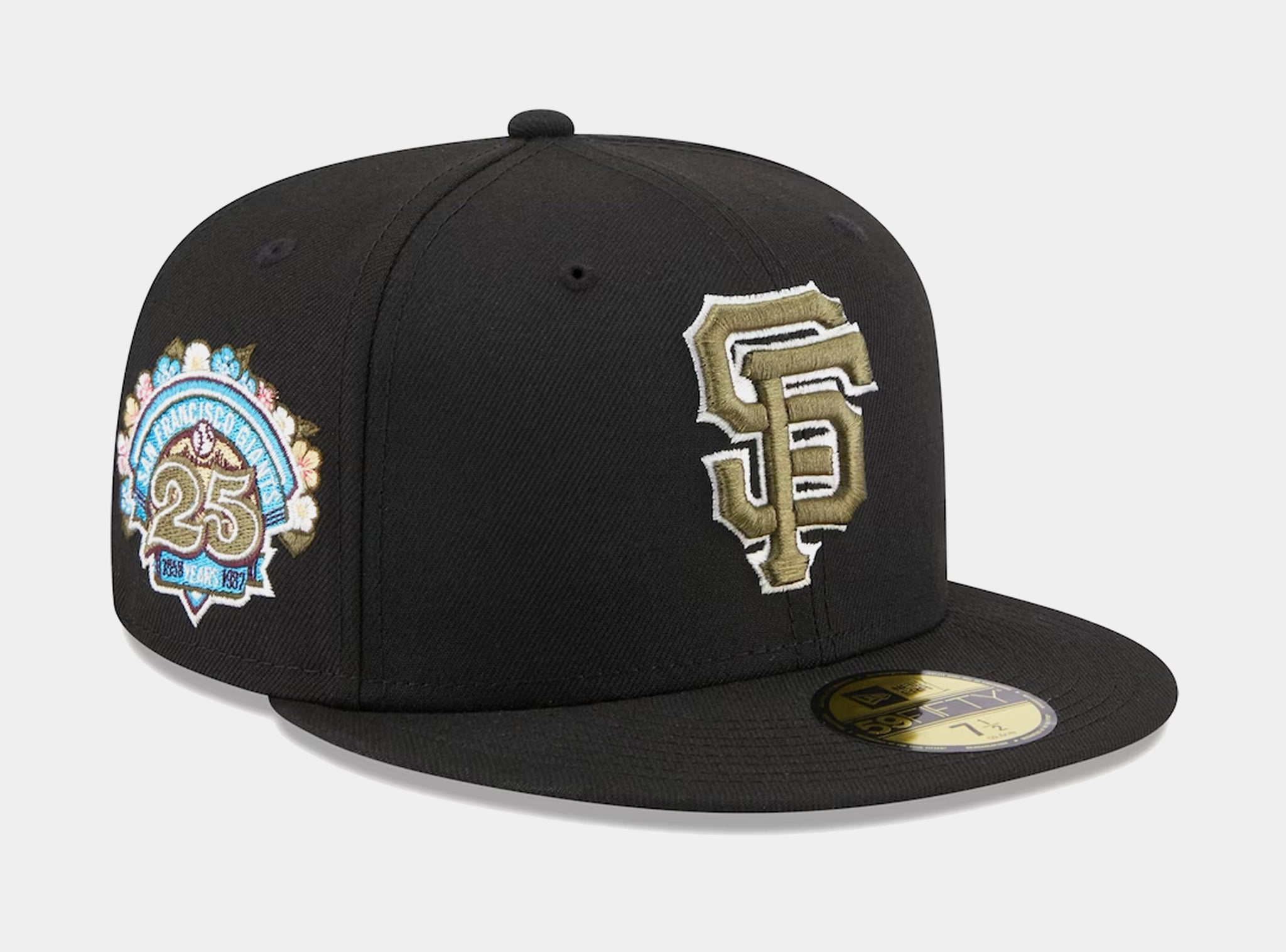 San Francisco Giants Botanical 59FIFTY Mens Fitted Hat (Navy)