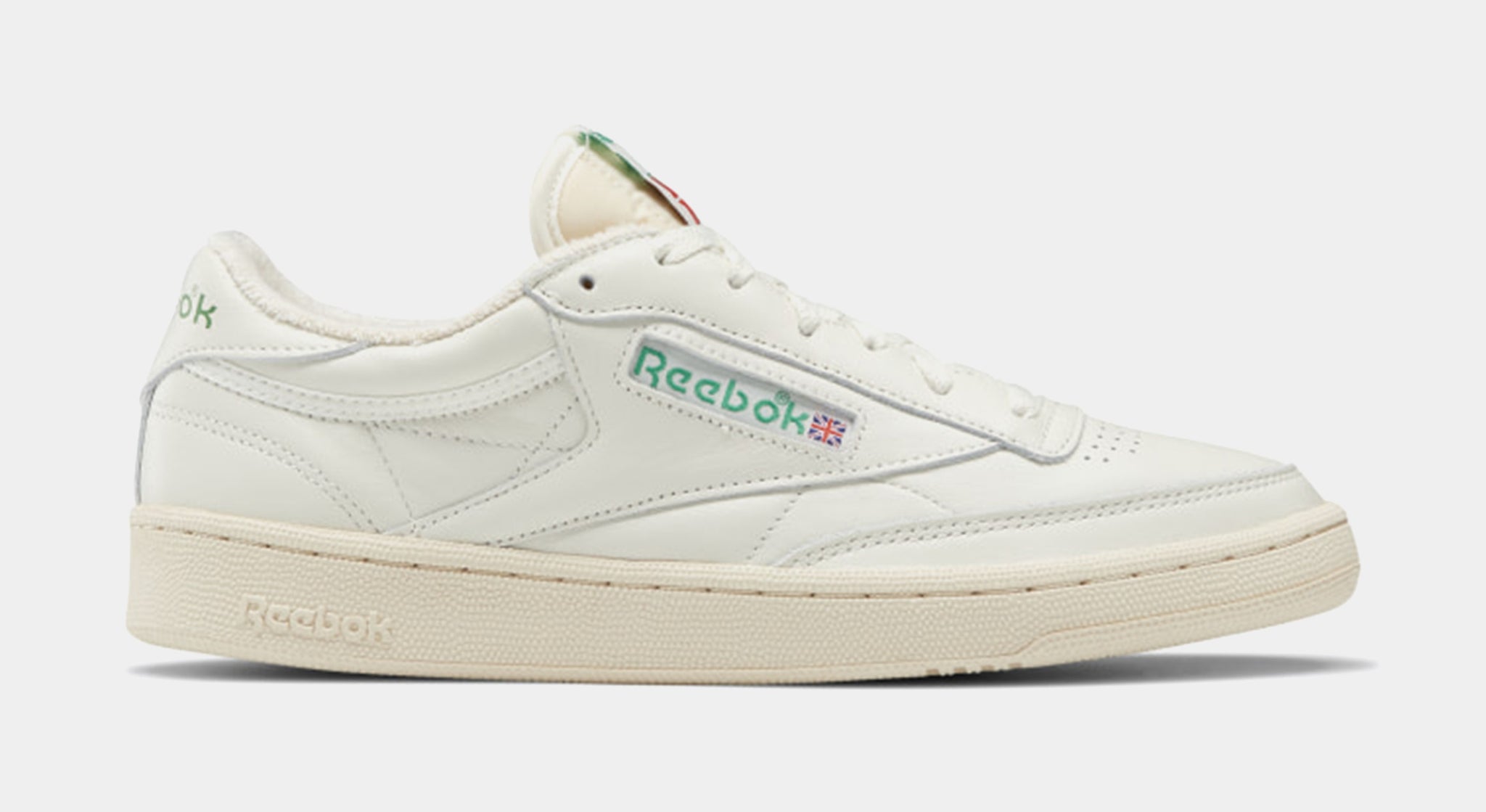 Reebok Club C 85 Vintage Mens Lifestyle Shoe White Green V67899