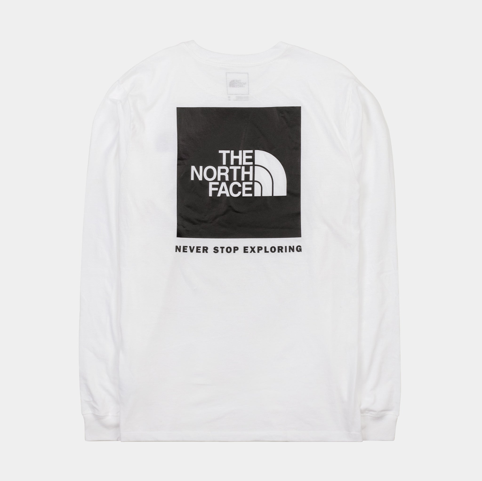 The North Face Box NSE Tee Mens Long Sleeve Shirt White Free