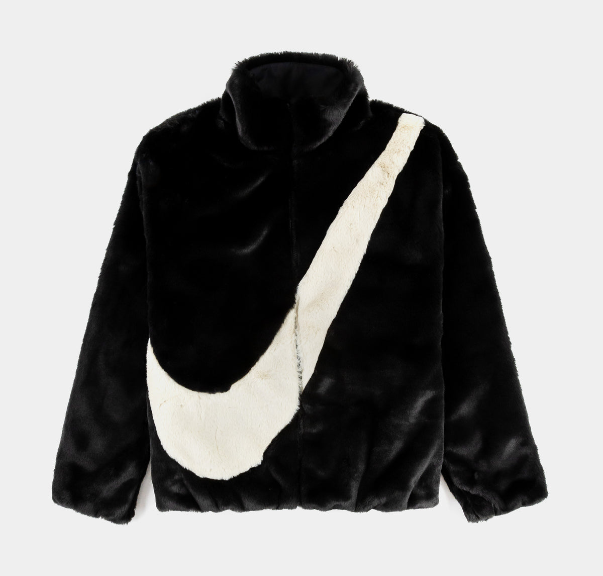 Nike NSW Faux Fur Swoosh Womens Jacket Black DO3791-010 – Shoe Palace