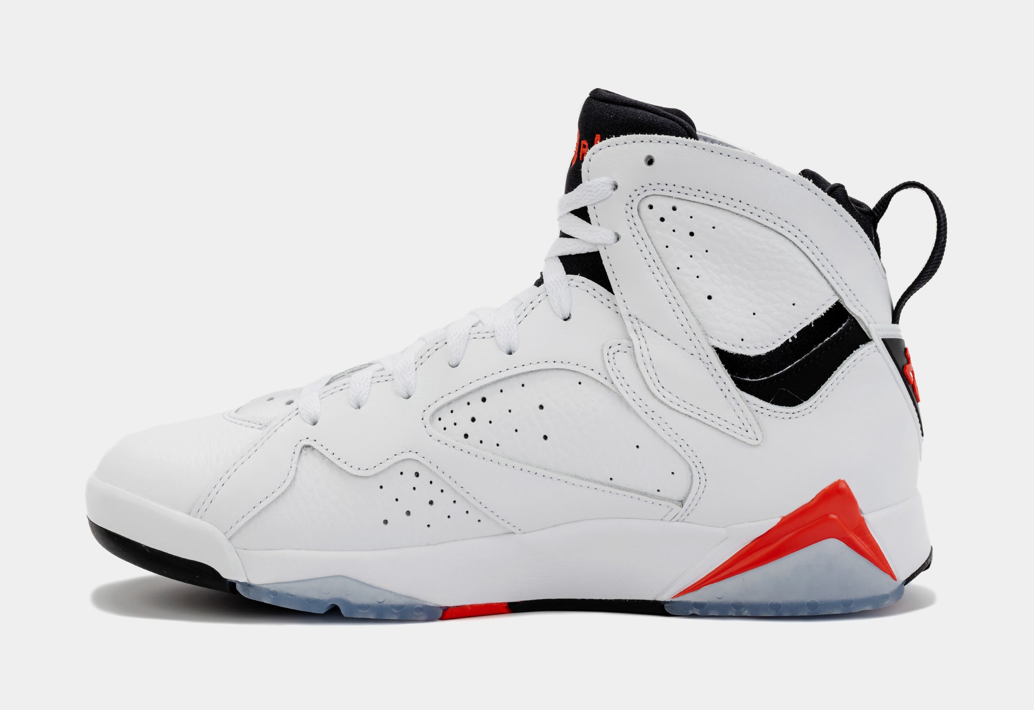 Air Jordan 7 Retro White Infrared Mens Lifestyle Shoes (White/Red)