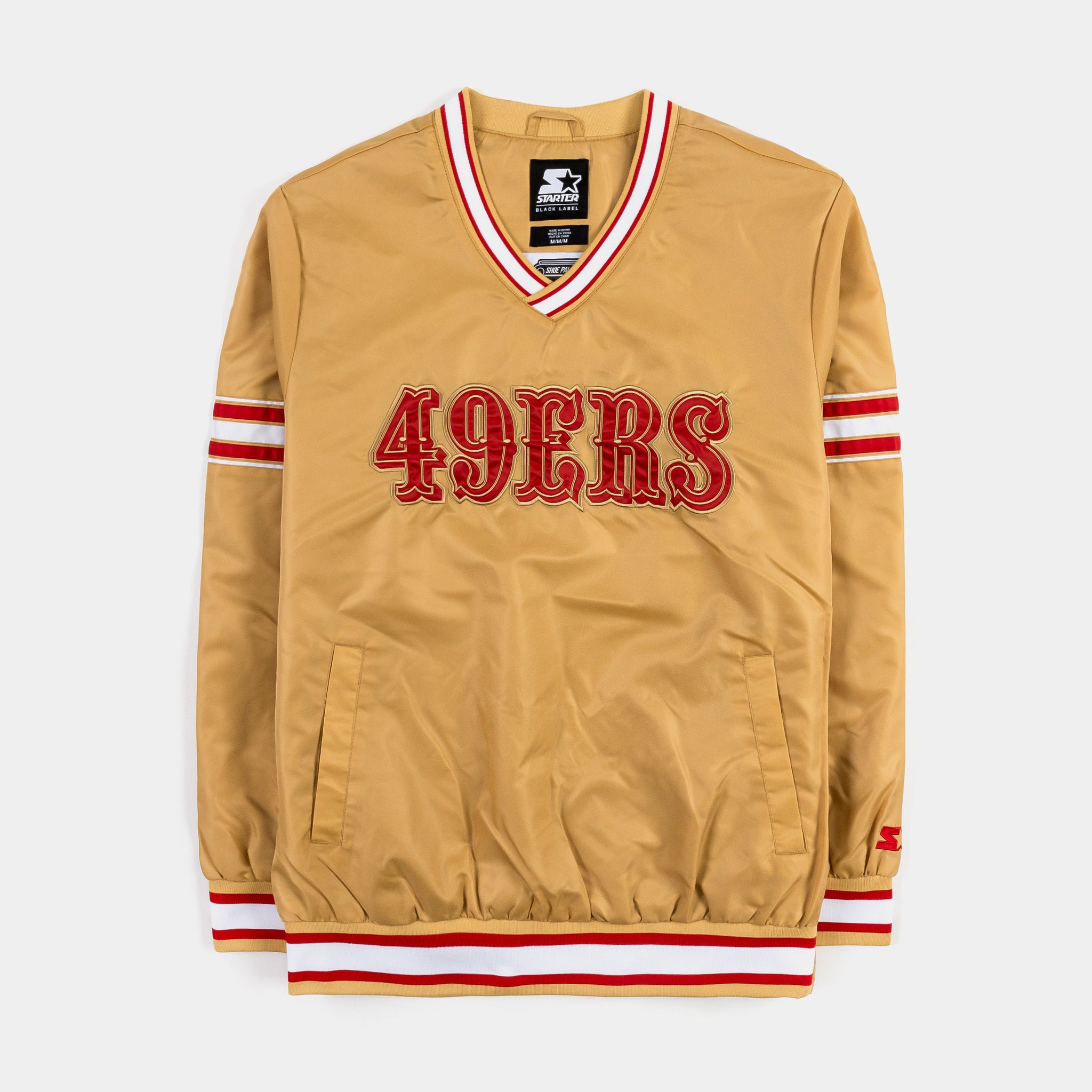 San Francisco 49ers Renegade Nylon Pullover Windbreaker Mens Jacket (Gold)