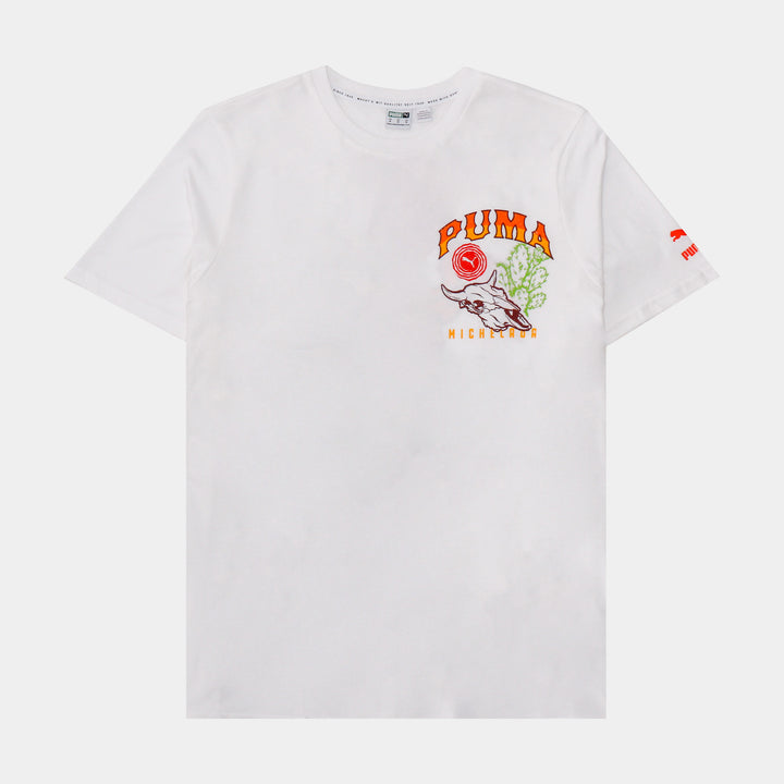 02 PUMA T-Shirt White Shoe 581914 – Advanced Palace Graphic Mens