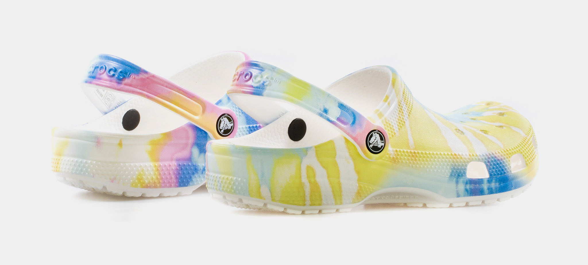 Tie dye 2024 pastel crocs