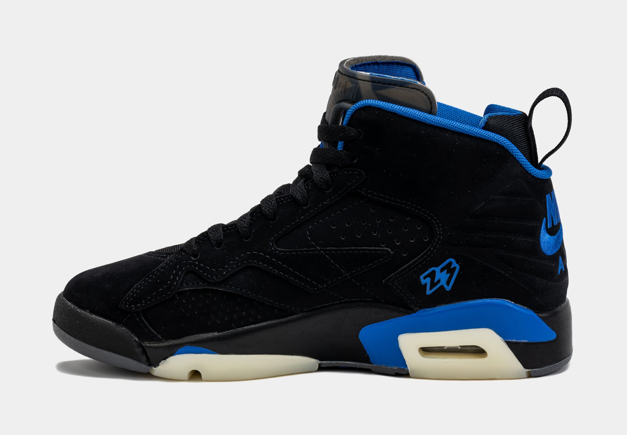 Jordan retro cheap black and blue