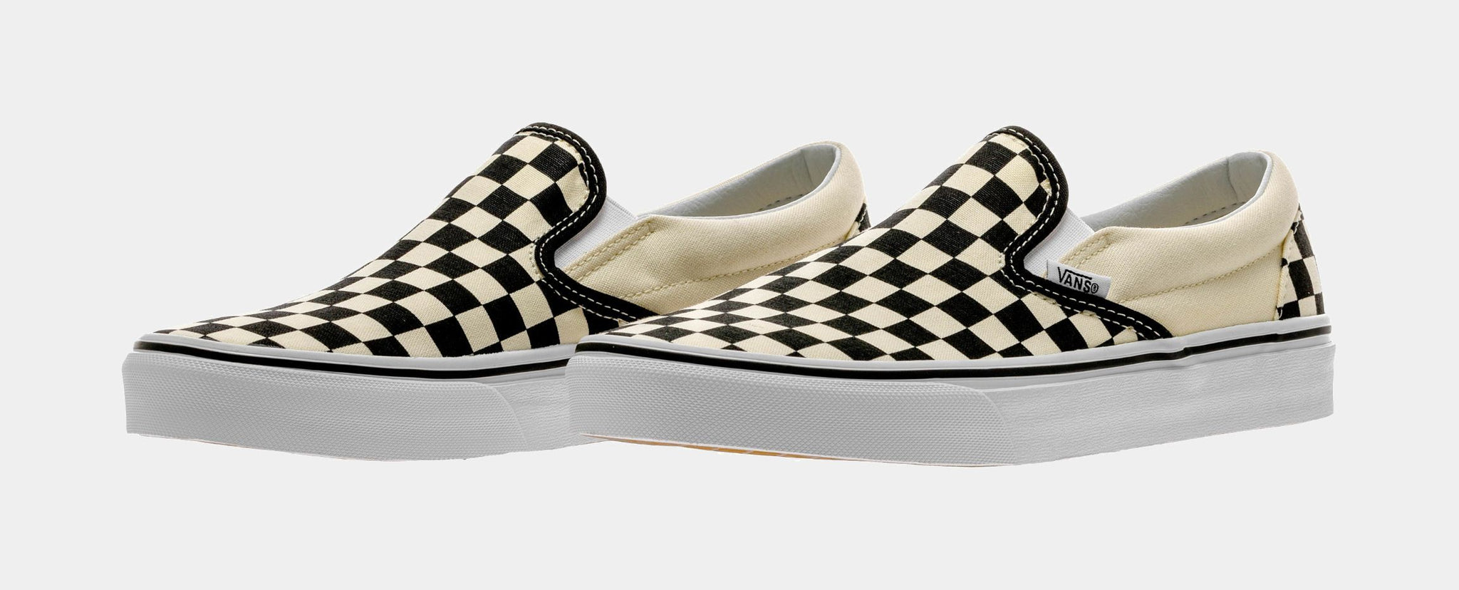 Vans Classic Slip On Checkerboard Mens Skateboarding Shoe Black White  EYEBWW – Shoe Palace