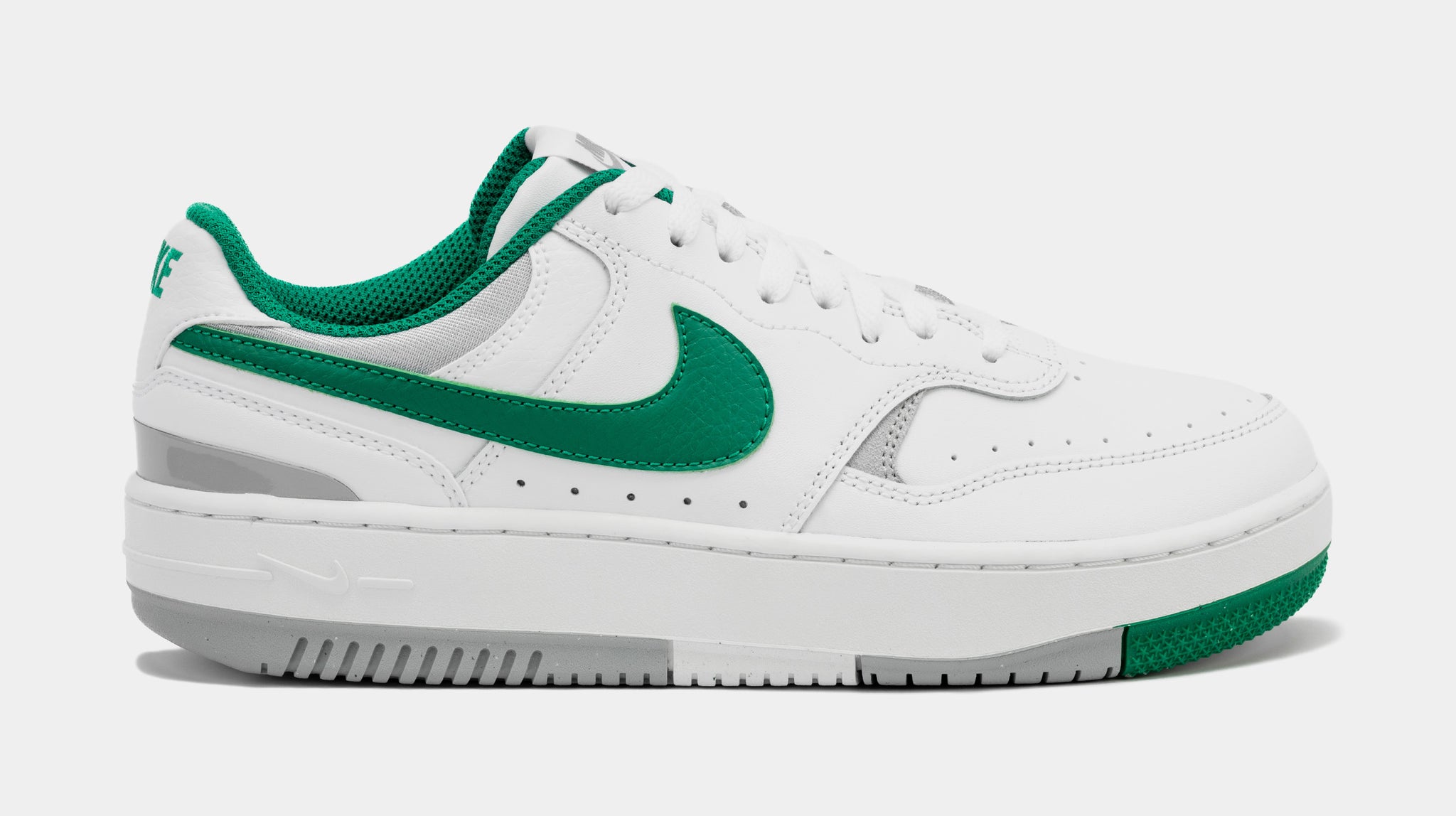 Green and white outlet nike shoes