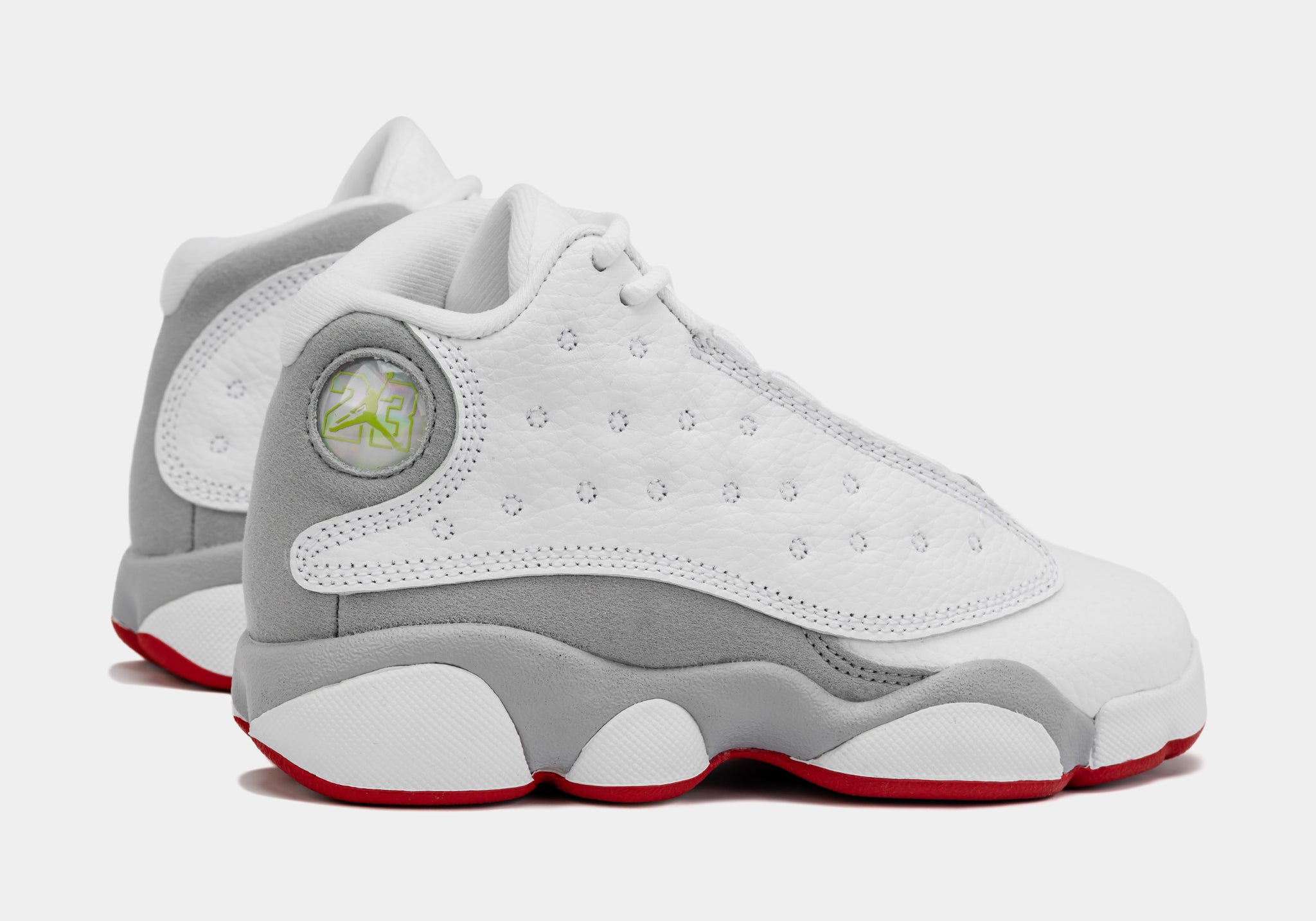 Jordan 13s clearance white and grey