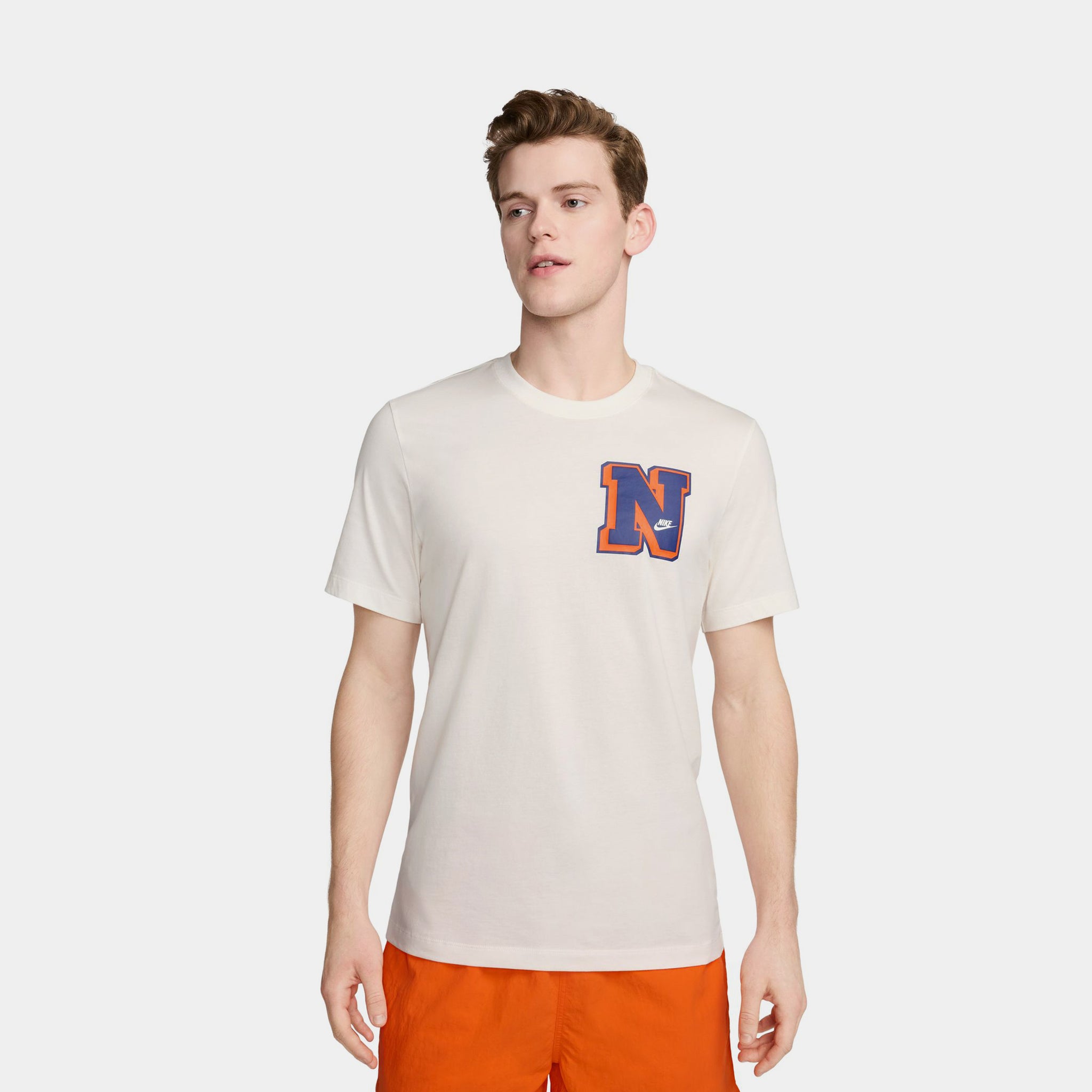 NSW 1972 Athletics Mens Short Sleeve Shirt (Beige/Orange)